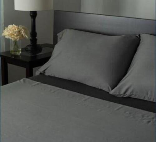 PROTECT A BED COOLING CHARCOAL INFUSED TENCEL KING SHEET SET GRAY