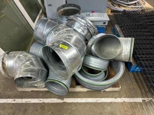 ONE PALLET OF ASSORTED HVAC ELBOWS