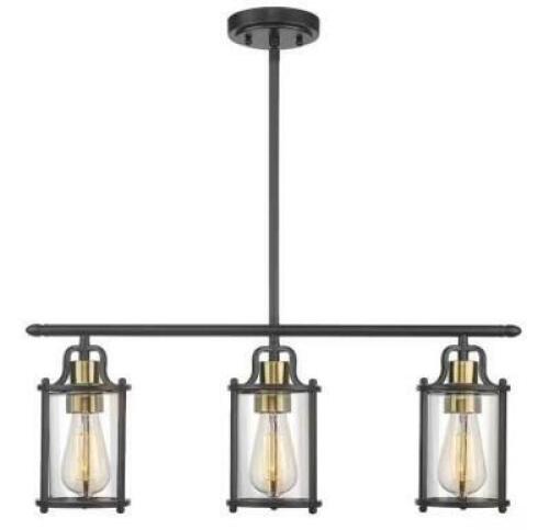 MODERN THREE LIGHT KITCHEN ISLAND PENDANT LIGHT