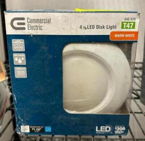 (2)- 4" LED DISK LIGHT
