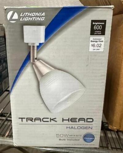 (2)- HALOGEN TRACK HEAD LIGHTS