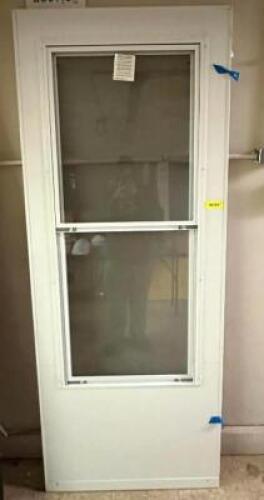 WHITE STORM DOOR