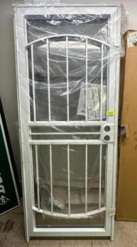 WHITE STEEL SECURITY DOOR
