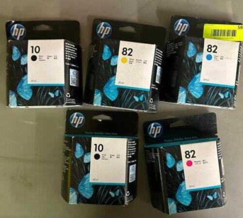 ASSORTED HP PRINTER INK