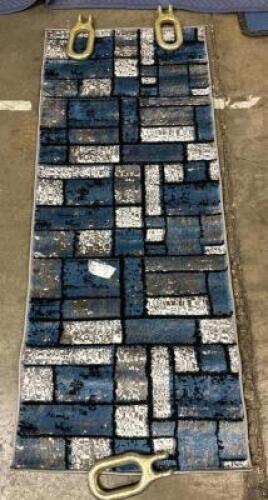 2'X5' BLUE AREA RUG