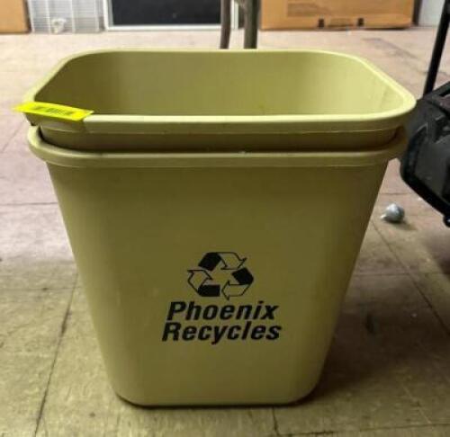 (2)- SMALL RECYCLING CANS