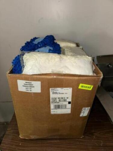 ONE LARGE BOX OF ASSORTED MOP HEADS