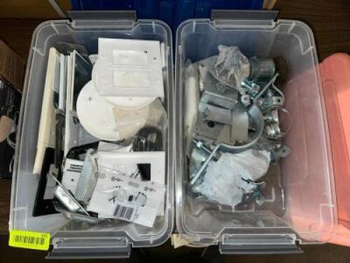 ASSORTED OUTLET COVERS AND HARDWARE