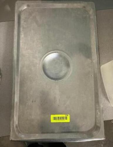 (5)- FULL SIZE STAINLESS INSERT LIDS