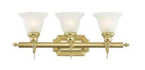 THREE LIGHT BATHROOM VANITY LIGHT