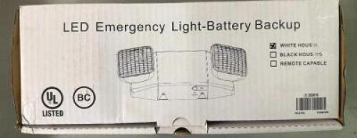 LED EMERGENCY LIGHT BATTERY BACKUP