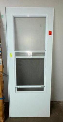 32"X179" WHITE STORM DOOR