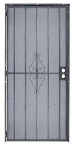 30"X80" BLACK STEEL SECURITY DOOR