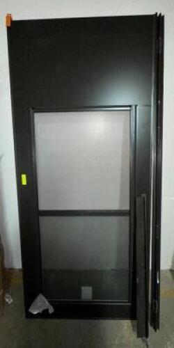 79"X36" BLACK STORM DOOR