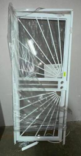 WHITE STEEL SECURITY DOOR