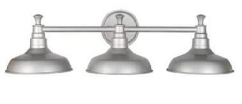 (2)- THREE LIGHT VANITY LIGHT