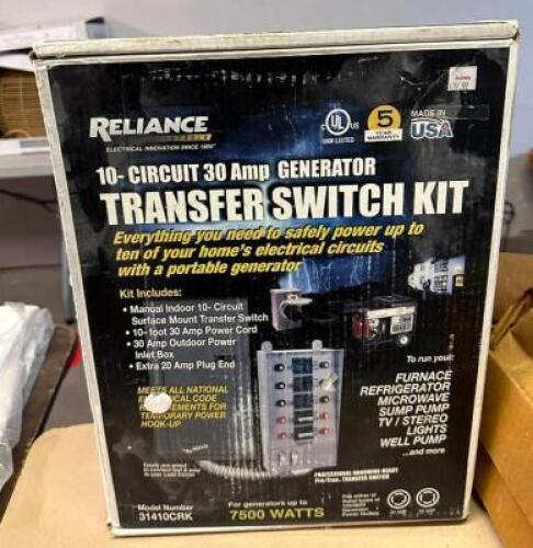 30AMP GENERATOR TRANSFER SWITCH