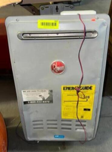RHEEM OUTDOOR NATURAL GAS TANKLESS WATER HEATER