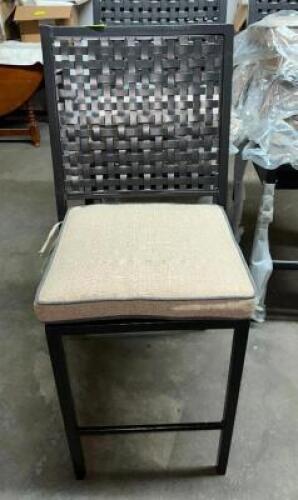 (4)- COUNTER HEIGHT OUTDOOR CHAIRS
