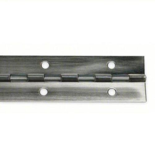 DESCRIPTION: (10) CONTINUOUS HINGE WITH HOLES BRAND/MODEL: PRODUCT NUMBER #1CBH7 INFORMATION: PEWTER, DOOR JEAF SIZE: 72" X 1" RETAIL$: $61.23 EA QTY:
