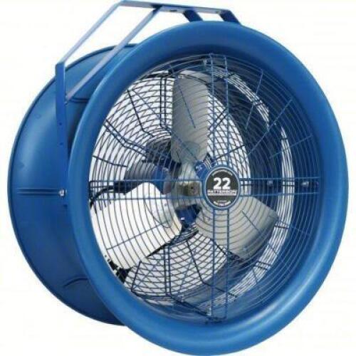 DESCRIPTION: (1) HIGH VELOCITY INDUSTRIAL FAN BRAND/MODEL: PATTERSON #811J96 INFORMATION: HIGH VELOCITY AIR CANNON FAN, 1 SPEEDS SIZE: 22 IN BLADE DIA