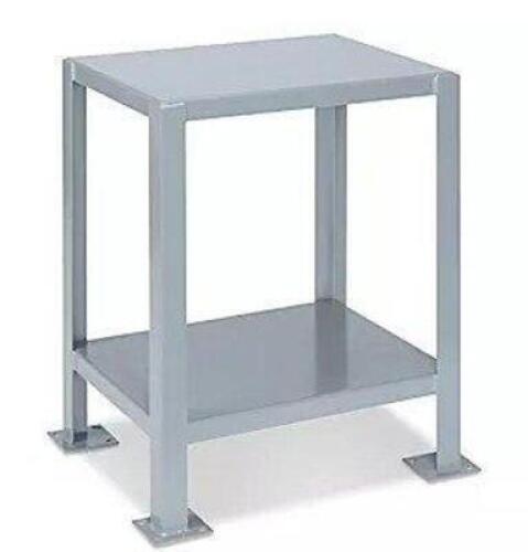 DESCRIPTION: (1) WORK TABLE / MACHINE TABLEBRAND/MODEL: DURHAMINFORMATION: GRAY, STEELSIZE:&nbsp; 30" X 28" X 24"RETAIL$: $260.00 EAQTY: 1