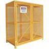 DESCRIPTION: (1) VERTICAL GAS CYLINDER STORAGE BRAND/MODEL: CONDOR #5CHL3 INFORMATION: YELLOW, STEEL SIZE: 18 VERTICAL CYLINDERS, 60 IN X 30 IN X 65 I