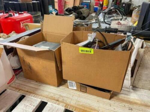 LARGE GROUP OF VINTAGE CAR RADIOS AND COMPONENTS SOLD AS SET.