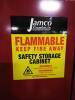 DESCRIPTION: (1) FLAMMABLES SAFETY CABINET BRAND/MODEL: JAMCO #8G845 INFORMATION: RED, STEEL, 120 GAL CAPACITY, SELF-CLOSING SIZE: 43" X 34" X 65" RET - 3