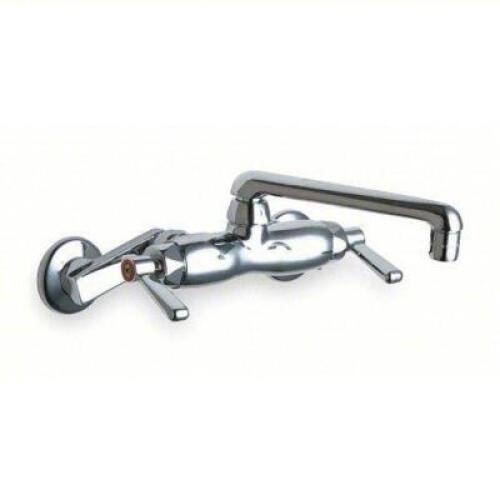 DESCRIPTION: (1) STRAIGHT SERVICE SINK FAUCET BRAND/MODEL: CHICAGO FAUCETS #3TFH5 INFORMATION: CHROME, CAST BRASS, 2.2 GPM FLOW RATE RETAIL$: $414.76