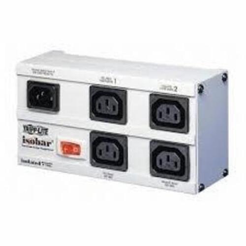DESCRIPTION: (1) ISOLATOR, SURGE PROTECTED BRAND/MODEL: TRIPP-LITE #IS4935 INFORMATION: WHITE RETAIL$: $108.02 EA QTY: 1