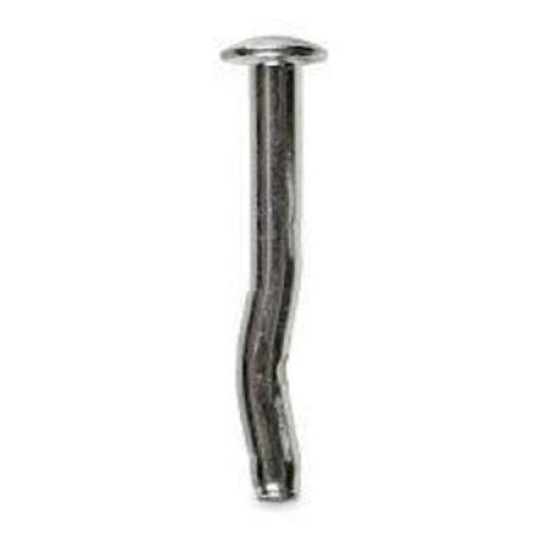 DESCRIPTION: (5) PACKS OF (100) MUSHROOM HEAD CRIMP DRIVE ANCHOR BRAND/MODEL: SIMPSON #CD25200M INFORMATION: CARBON STEEL, ZINC PLATED SIZE: 1/4" X 2"