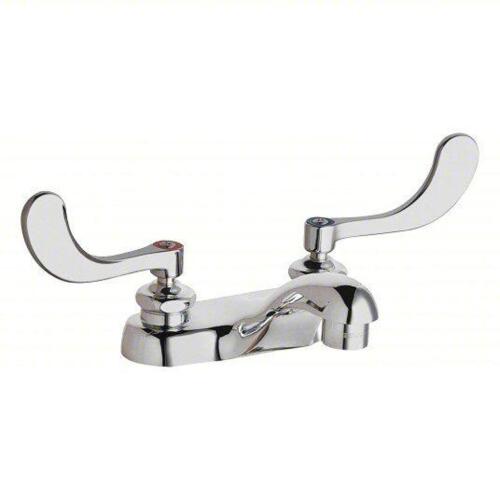 DESCRIPTION: (1) LOW ARC BATHROOM FAUCET BRAND/MODEL: CHICAGO FAUCETS #26Y186 INFORMATION: POLISHED CHROME FINISH, CAST BRASS RETAIL$: $291.77 EA QTY: