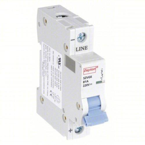 DESCRIPTION: (10) SUPPLEMENTARY PROTECTOR BRAND/MODEL: DAYTON #5ZVG6 INFORMATION: 1 A AMPS, 220V DC, 10KA AT 220V DC, SCREW CLAMP RETAIL$: $55.01 EA Q