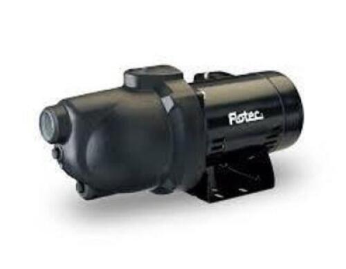 DESCRIPTION: (1) THERMOPLASTIC SHALLOW WELL JET PUMP BRAND/MODEL: PENTAIR FLOTEC SIZE: 12 GPM 3/4 HP RETAIL$: $319.00 EA QTY: 1