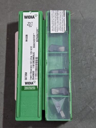DESCRIPTION: (20) "SEPARATOR" X2 ULTRA CARBIDE GROOVING INSERTS BRAND/MODEL: WIDIA 3540929 SIZE: .126" WOC RETAIL$: $243.60 QTY: 20