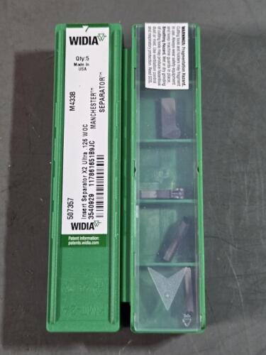 DESCRIPTION: (20) "SEPARATOR" X2 ULTRA CARBIDE GROOVING INSERTS BRAND/MODEL: WIDIA 3540929 SIZE: .094WOC RETAIL$: $243.60 QTY: 20