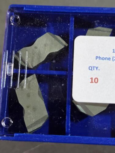 DESCRIPTION: (40) CARBIDE GROOVING INSERTS BRAND/MODEL: CARBIDE FORM MASTERS QTY: 40