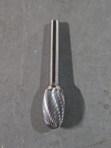 DESCRIPTION: (4) SOLID CARBIDE OVAL BURRS BRAND/MODEL: WESTWARD 19D709 SIZE: 1/2 X 7/8" HEAD 1/4" SD RETAIL$: $127.24 QTY: 4