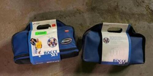 (2) - BOCCE BALL SETS SOLD AS SET.