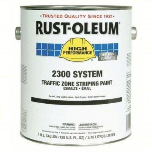 DESCRIPTION: (2) TRAFFIC ZONE STRIPING PAINT BRAND/MODEL: RUST-OLEUM #34UL59 INFORMATION: WHITE SIZE: 1 GALLON RETAIL$: $100.00 EA QTY: 2