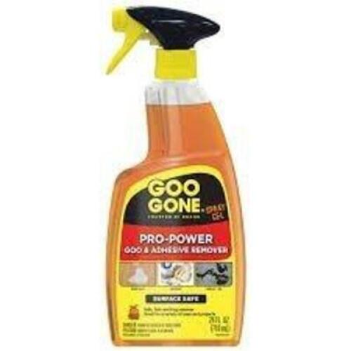 DESCRIPTION: (2) ADHESIVE REMOVER BRAND/MODEL: GOO GONE PRO-POWER SIZE: 32 FL OZ RETAIL$: $10.00 EA QTY: 2