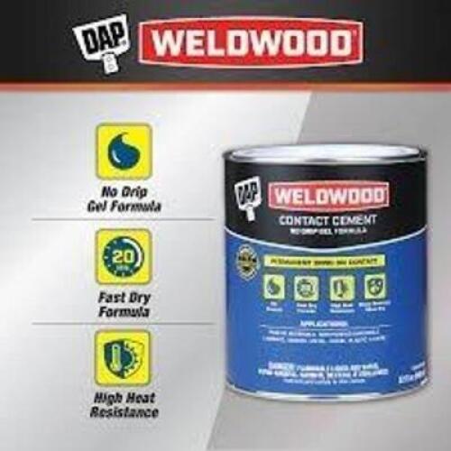 DESCRIPTION: (5) CONTACT CEMENT BRAND/MODEL: WELDWOOD BY DAP SIZE: 32 FL OZ RETAIL$: $22.88 EA QTY: 5