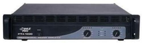 DESCRIPTION: (1) STEREO POWER AMP BRAND/MODEL: PYLE PRO #PTA1000 SIZE: 250W RETAIL$: $120.99 EA QTY: 1