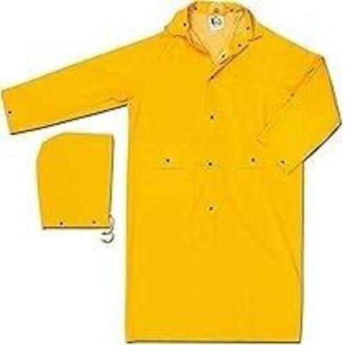 DESCRIPTION: (3) RAIN COAT BRAND/MODEL: MCR SAFETY INFORMATION: YELLOW SIZE: XL RETAIL$: $35.00 EA QTY: 3