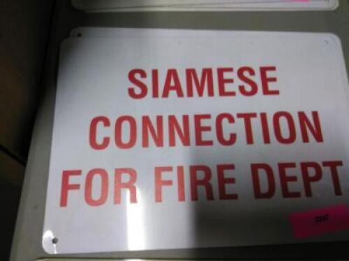 DESCRIPTION: (2) SIAMESE CONNECTION FOR FIRE DEPT RETAIL$: $6.00 EA QTY: 2