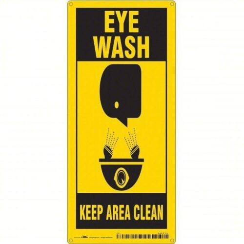 DESCRIPTION: (1) SAFETY SIGN BRAND/MODEL: BRADY #485Y74 INFORMATION: EYE WASH STATION SIZE: 18X8 RETAIL$: $12.47 EA QTY: 1