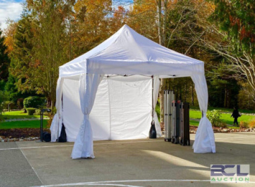 10 X 10 COMMERCIAL POP-UP TENTS (FRAME WITH TOP) #393