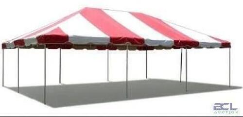 12X12 BURGUNDY TOP WEST COAST FRAME TENT #434
