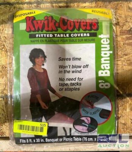 (19)- FITTED TABLE COVERS